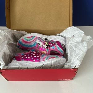 Disney Minnie Mouse Sneakers / Shoes W Lights Kids Size 9 1/2